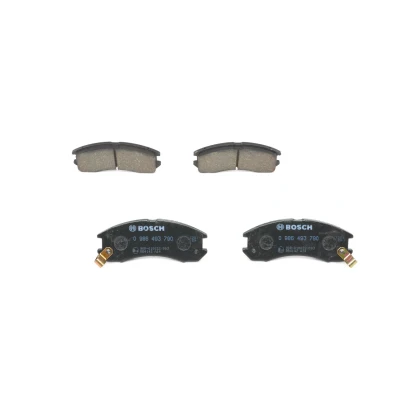 Imagem de BOSCH 0 986 493 790 Jogo de pastilhas para travão disco Baixo teor metálico com avisador sonoro desgaste