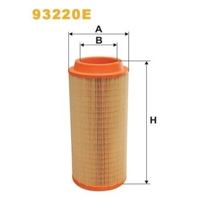 Imagem de WIX FILTERS 93220E Filtro de ar 375 157,5 Cartucho filtrante