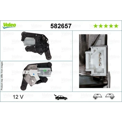 Imagem de VALEO 582657 Motor de Limpa Vidros 12 traseira para veículos volante à esquerda/direita