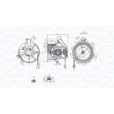 Imagem de MAGNETI MARELLI 069412290010 Motor eléctrico, ventilador do habitáculo 12