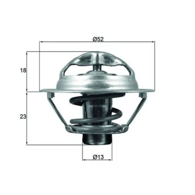 Imagem de MAHLE ORIGINAL TX 175 95D Termóstato, líquido de refrigeração 95 52 com junta RENAULT: MEGANE 3 Grandtour, Fluence, Coupe