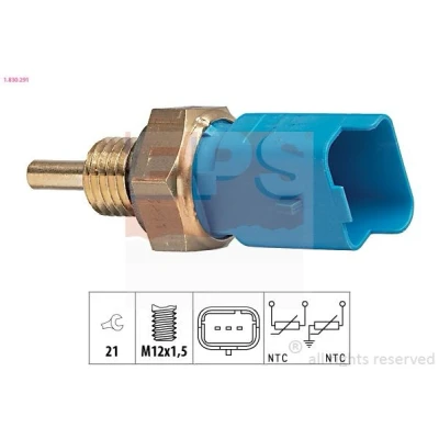 Imagem de EPS 1.830.291 Sensor da Temperatura do Líquido de Refrigeração Made in Italy OE Equivalent azul Azul, claro PEUGEOT: 206 Hatchback