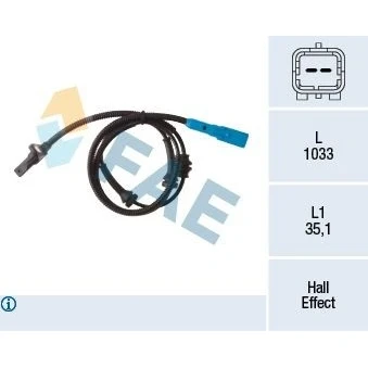 Imagem de Sensor, rotações da roda FAE 78313