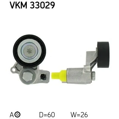 Imagem de SKF VKM 33029 Polia Tensora com material de fixação PEUGEOT: 306 Hatchback, 206 406 Sedan, CITROËN: Xsara Hatchback