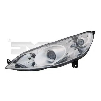 Imagem de TYC 20 0450 05 2 Farol Principal esquerda H7, H1 para circulação pela direita com motor elétrico PEUGEOT: 407 Sedan, SW