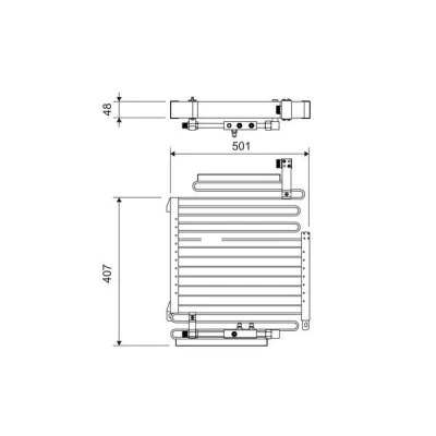 Imagem de VALEO 814288 Condensador sem secador Alumínio 407 R 134a AUDI: 80 B4 Sedan