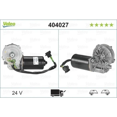 Imagem de VALEO ORIGINAL PART 404027 Motor de Limpa Vidros 24 à frente para veículos volante esquerda/direita