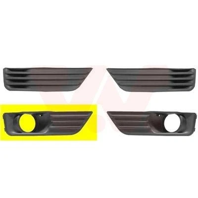 Imagem de VAN WEZEL 1863594 Grelha de Pára Choques com furo/s para os faróis nevoeiro à frente, lado direito FORD: Focus 2, 2 Kombi