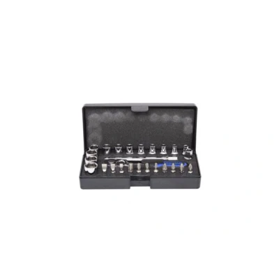 Imagem de KS TOOLS 918.0626 Conjunto de soquete aço cromo vanádio 1/4polegadas com roquete quadrado