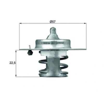 Imagem de MAHLE ORIGINAL TX 60 83D Termóstato, líquido de refrigeração 83 57 com junta PEUGEOT: 505 Carrinha, 304 Sedan, 504 FIAT: Ducato I Van