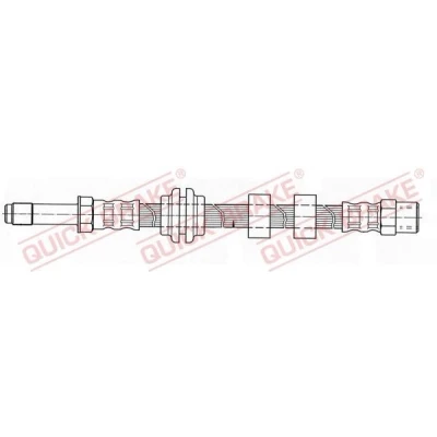 Imagem de QUICK BRAKE 32.937 Mangueira de Travão 440mm M10x1 com rosca interior, exterior SEAT: Ibiza 2, VOLKSWAGEN: GOLF 3, Caddy 2 Kastenwagen