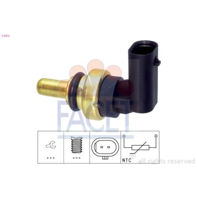 Imagem de FACET 7.3412 Sensor da Temperatura do Líquido de Refrigeração
