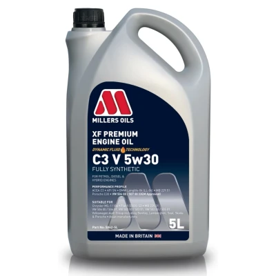 Imagem de Millers Oils Xf Premium C3 V 5W 30 5l Óleo do motor 5862 5 VOLKSWAGEN: Golf 4, 7, 5, BMW: 3 Sedan, Touring, Touring