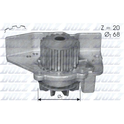 Imagem de DOLZ C118 Bomba de água 20 com polia PEUGEOT: 406 Sedan, 306 Hatchback, CITROËN: Xsara Carrinha