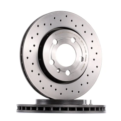Imagem de BREMBO XTRA LINE 09.A652.1X Disco de travão 256 22 5 perfurado/ventilado revestido alto carbono com parafusos VOLKSWAGEN: Golf 4, Bora Sedan