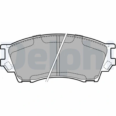 Imagem de DELPHI LP1063 Jogo de pastilhas para travão disco com avisador sonoro desgaste chapa anti ruído sem acessórios MAZDA: Série B Pick up