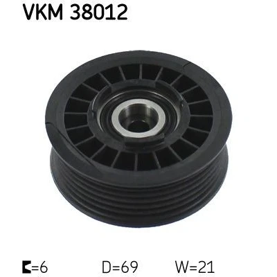 Imagem de SKF VKM 38012 Polia de Desvio MERCEDES BENZ: Classe E T modell, 190, Sedan