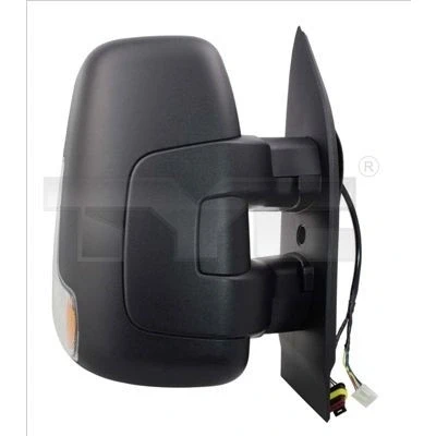 Imagem de espelho retrovisor Tyc 315 0010 esquerda para regulação eléctrica dos espelhos, convexo, aquecível, com sensor de temeperatura, Braço do curto
