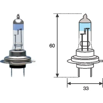 Imagem de MAGNETI MARELLI 002586100000 Lâmpada, farol de longo alcance H7 12V 55W Px26d Halogéneo VOLKSWAGEN: Passat B6 Variant, Golf 4, 7, BMW: 3 Touring