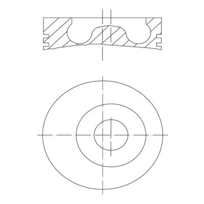 Imagem de MAHLE ORIGINAL 010 27 00 Pistão 104,0mm