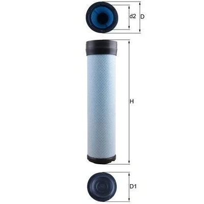 Imagem de MAHLE ORIGINAL LXS 284 Filtro de ar secundário