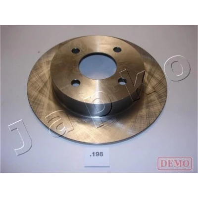 Imagem de JAPKO Disco de travão NISSAN: MICRA 2 Eixo traseiro 239mm 7,1mm 4 61mm cheio pintado 61198C Discos