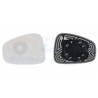 Imagem de VAN WEZEL 0160838 Vidro Espelho à direita ALFA ROMEO: 159 Sportwagon, MiTo, Sedan