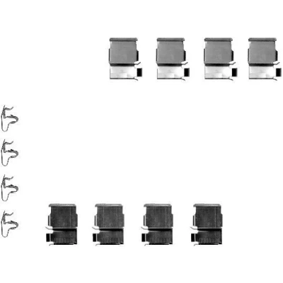 Imagem de TEXTAR 82050200 Kit de acessórios, pastilhas travão TOYOTA: Land Cruiser Prado 90, 70 SUV, 200