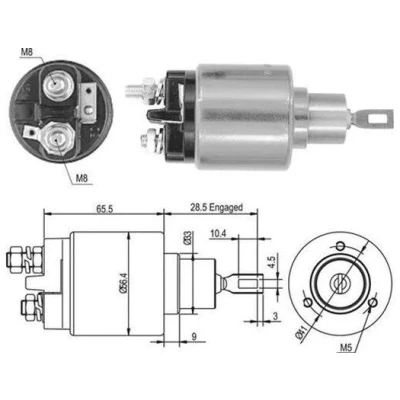 Imagem de Interruptor electromagnético, motor de arranque MAGNETI MARELLI 940113050435