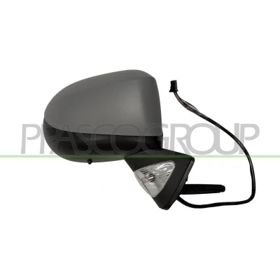 Imagem de Espelho retrovisor Prasco RN3107343 com sensor à direita subcapa elétrico aquecível, convexo, sem cor RENAULT: Modus / Grand