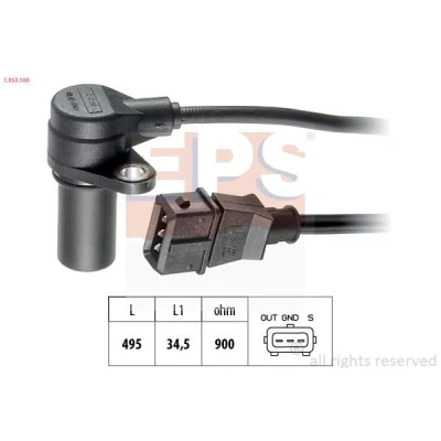 Imagem de EPS 1.953.160 Gerador de Impulsos Made in Italy OE Equivalent OPEL: Frontera B SUV, Vectra Sedan, Zafira A, SAAB: 9 5 3 Hatchback