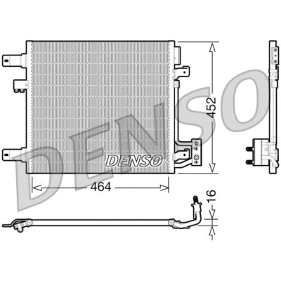 Imagem de DENSO DRM23102 Kit radiador com secador 3242g RENAULT: Clio 3, III Grandtour