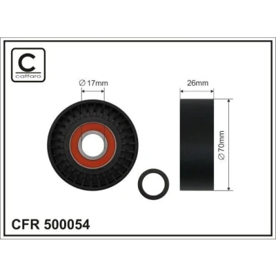 Imagem de CAFFARO 500054 Polia Tensora