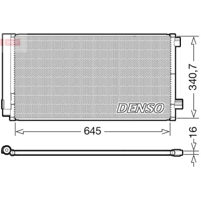 Imagem de DENSO DCN06020 Condensador com secador R134a FIAT: 500X