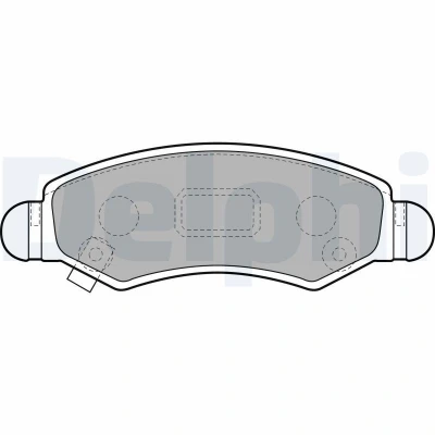 Imagem de DELPHI LP1919 Jogo de pastilhas para travão disco com avisador sonoro desgaste chapa anti ruído acessórios OPEL: Agila A