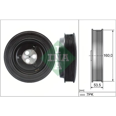 Imagem de INA 544 0132 10 Polia da Cambota 160,00 FORD: Transit Mk6 Van