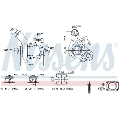 Imagem de NISSENS 93702 Turbocompressor accionado pelos gases de escape pneumático FIAT: Ducato III Van