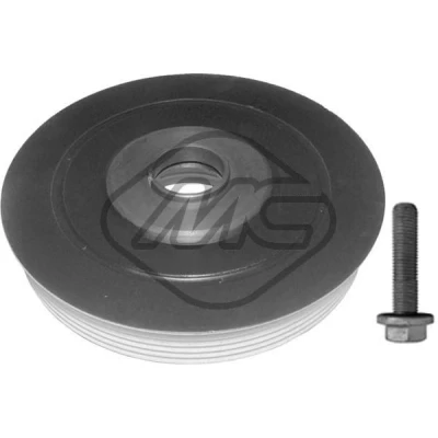 Imagem de Metalcaucho 15692 Polia da Cambota 153mm 6 com parafuso PEUGEOT: 206 Hatchback, 307 306 Carrinha, CITROËN: C2 C3 I Hatchback