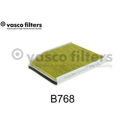 Imagem de DAVID VASCO B768 Filtro, ar do habitáculo Filtro de carvão ativado com polifenol 232mm 286mm 30mm FORD: Transit Custom V362 Van, Mk7 Van