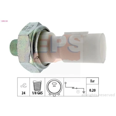 Imagem de FACET 7.0182 Sensor Pressão do Óleo 1/8 GAS Made in Italy OE Equivalent