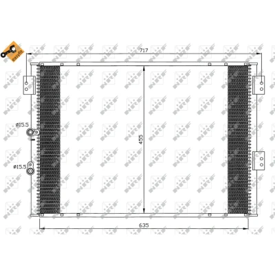 Imagem de NRF EASY FIT 35461 Condensador com retentor 15,5 635