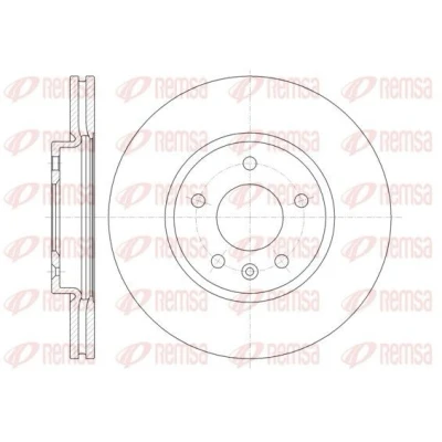 Imagem de REMSA 61314.10 Disco de travão Eixo dianteiro 299,9, 299,9 26 5 ventilado OPEL: Astra J Sports Tourer, Hatchback, Ampera