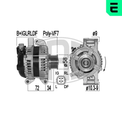 Imagem de ERA 209534A Alternador 14V 150A