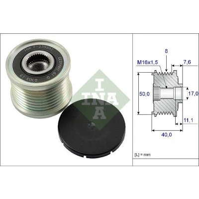 Imagem de INA 535 0119 10 Polia Roda Livre do Alternador 40 Ferramenta especial necessária para a montagem MERCEDES BENZ: Classe E Sedan