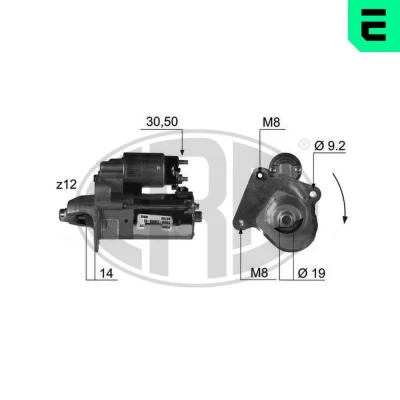 Imagem de ERA 220366A Motor de arranque 12 1,4 FORD: FIESTA 5 Van, 5, 6
