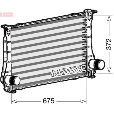 Imagem de DENSO DIT50011 Intercooler Alumínio 675x372x25
