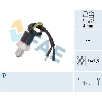 Imagem de FAE 41260 Interruptor, luz de marcha atrás com cabo