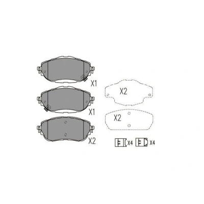 Imagem de KAVO PARTS KBP 9123 Jogo de pastilhas para travão disco com avisador sonoro desgaste TOYOTA: Auris Hatchback, Carrinha