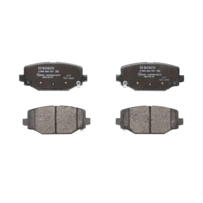 Imagem de BOSCH 0 986 494 767 Jogo de pastilhas para travão disco Baixo teor metálico com avisador sonoro desgaste chapa anti ruído FIAT: Freemont
