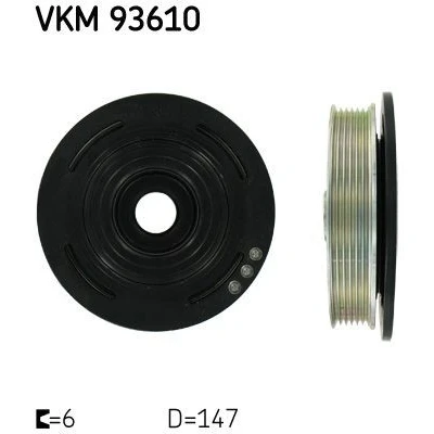 Imagem de SKF VKM 93610 Polia da Cambota 147 6 RENAULT: LAGUNA 2 Grandtour, Vel Satis, TRAFIC Bus
